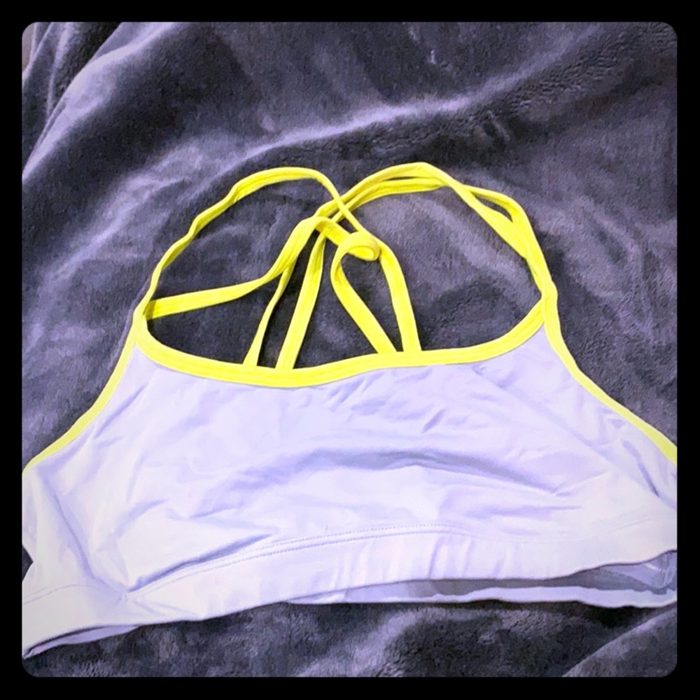 Pink Yoga crossback sports bar